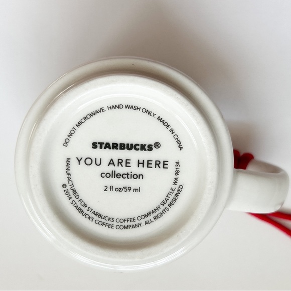 2014 Starbucks You Are Here Washington DC Demitasse Espresso Coffee Cup EPC - Picture 8 of 8